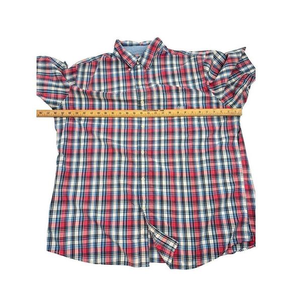 Chaps  plaid xxl  botton up short sleeve - Picture 3 of 8
